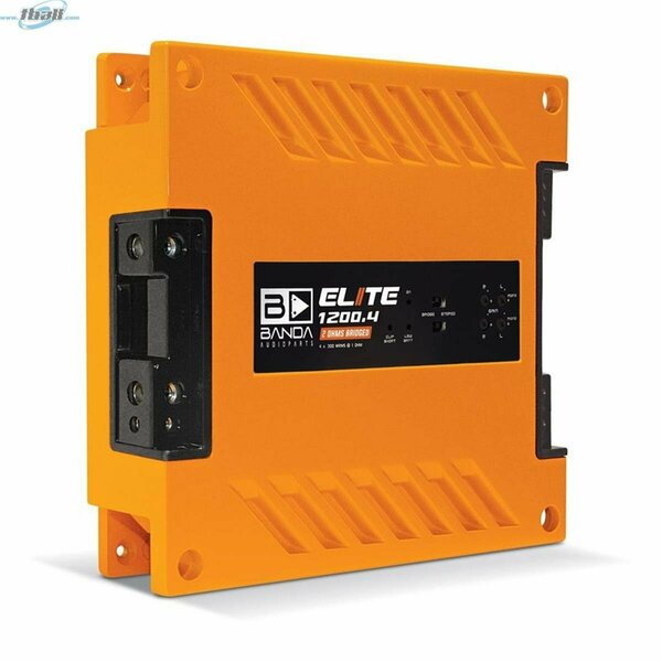 Banda 1200W 4 Channel 1 Ohms Car Amplifier, Orange 1200.41OHMORANGE